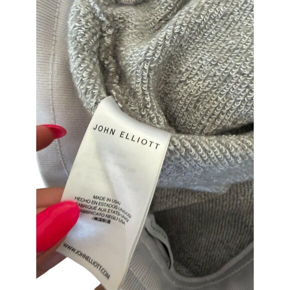 JOHN ELLIOTT Gray Wool Blend Sweat Shorts Size Medium - Picture 6 of 8